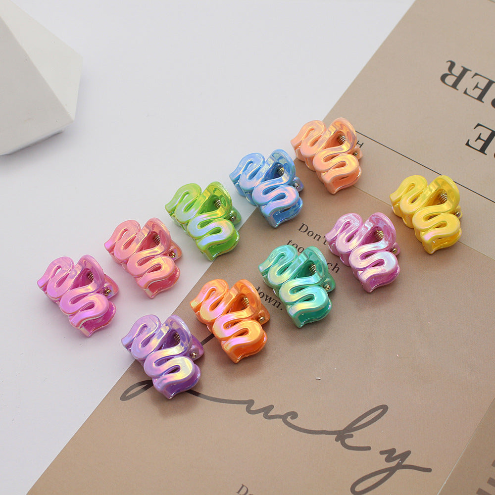 Princess Hairstyle Broken Hair Small Jaw Clip Macaron Children Small Hair clip